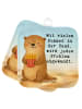 Mr. & Mrs. Panda Topflappen Otter See Pommes Design mit Spruch in Weiß
