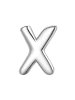 Glanzstücke München Ohrringe Piercing Buchstabe X aus Sterling Silber in silber