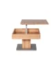 58 aufm Kessel COUCHTISCH Celene 67x67x43 höhenverstellbar;diagonal verschiebbar Kernbuche