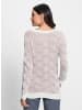 WITT WEIDEN Jacquard-Pullover in mauve-ecru-gemustert