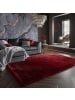 KADIMA DESIGN Superweicher Hochflor-Teppich in modernem Design in Rot