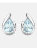 Diamant L'éternel Ohrringe aus 375 Weißgold mit Topas