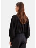 Seidensticker Ausgestellte Bluse Regular in Schwarz