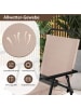 COSTWAY Bistrotisch 3 tlg. Set in Beige