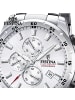 Festina Chronograph-Armbanduhr Festina Timeless Chronograph silber groß (ca. 45mm)