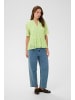 SAINT TROPEZ Kurzarm-Bluse ZannaSZ Gerade Passform in Smoke Green