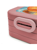 Mr. & Mrs. Panda Lunch Box Sternzeichen Krebs Design mit Spruch in Rot Pastell