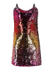 NAEMI Damen Mini Spaghettikleid in Pink
