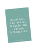 Mr. & Mrs. Panda Wanddeko Spruch Cousine Freunde mit Spruch in Meeresbrise