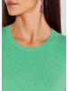 MADELEINE Leichtes Feinstrick-Oberteil mir Rundhals in smaragd / melange