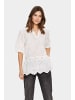 SAINT TROPEZ Bluse kurzarm GeleksaSZ Gerade Passform in Ice