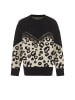 VIRITA Women Strickpullover in Schwarz Beige