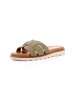 Camel Active Pantolette mit gepolstertem Lederfußbett in Khaki
