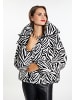 faina Steppjacke Mit Zebra-Print in Weiss Zebra