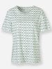 WITT WEIDEN Kurzarmshirt in mint-pistazie-bedruckt