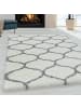 KADIMA DESIGN Teppich Hochflor Shaggy Skandi-Muster Polypropylen Wohnzimmer in Creme