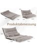 COSTWAY Bodensofa 3 in 1 in Grau