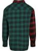 Urban Classics Flanell-Hemden in black/red/green