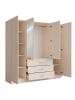 Feldmann-Wohnen Kleiderschrank Konso sandbeige 200 / 58 / 200,5cm