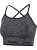 Hummel Hummel Top Hmlte Multisport Damen Atmungsaktiv Schnelltrocknend Nahtlosen in BLACK MELANGE