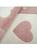 KADIMA DESIGN Kinderteppich Herz‑Kronen‑Patchwork Kinderzimmer in Pink