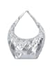 Seidenfelt Evenes Schultertasche 57 cm in silver