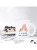 Mr. & Mrs. Panda Teetasse Hunde Liebe mit Spruch in Transparent