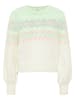 myMo Damen Strickjacke in Mint Wollweiss