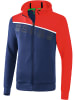 erima 5-C Trainingsjacke mit Kapuze in new navy/rot/weiss