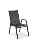 relaxdays 2 x Gartenstühle in Anthrazit - (B)56 x (H)90 x (T)65 cm