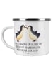 Mr. & Mrs. Panda Camping Emaille Tasse Flitterwochen Abenteuer m... in Weiß