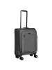 D&N Travel Line 9704 - 4-Rollen-Kabinentrolley S 55 cm (dark red) in grau
