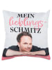 Ralf Schmitz Ralf Schmitz Kissen Lieblings Schmitz Zierkissen Kopfkissen 40x40 cm in grau