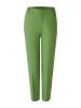 Oui Jerseyhose FEYLIA Slim Fit, cropped in green