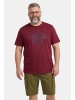 Men Plus Kurzarm T-Shirt in kupferbraun