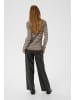 Kaffe Strickpullover KAlizz Tight fit in Morel Melange W. Silver Lurex