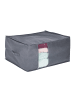 relaxdays 4 x Aufbewahrungstasche in Grau - (B)60 x (H)30 x (T)45 cm