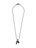 Philipp Plein Halskette in Schwarz mit Anhänger – (L)60cm