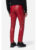 Ricano Lederhose Slim Fit in Rot