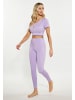 IZIA Damen Crop-Top in Lavendel