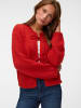 Vero Moda Strickjacke in Aurora Red