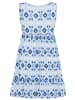 Kangaroos Kleid & Haarband in hellblau gemustert