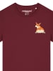 wat? Apparel T-Shirt Corgi in Weinrot