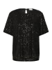 Kaffe Kurzarm-Bluse KAlila Regular fit in Black Deep CC