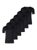Skiny Unterhemd / Shirt Kurzarm Basis in Schwarz