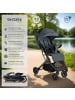 tectake Buggy-Kinderwagen Finn für 0 bis 36 Monate geeignet, Belastbarkeit 15 kg, anthra