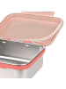 Lässig Lässig Brotdose Kinder - Edelstahl Lunchbox, Sunny Explorer Rosa