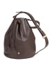 DuDu Filicudi Beuteltasche Leder 19 cm in coffee brown
