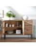 CALICOSY Sideboard JAYA in Helles Holz - (W) 120  x (H) 80  x (L) 40  cm