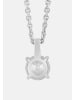 Ethische Diamanten Halskette aus 375 Weißgold mit Lab Grown Diamant